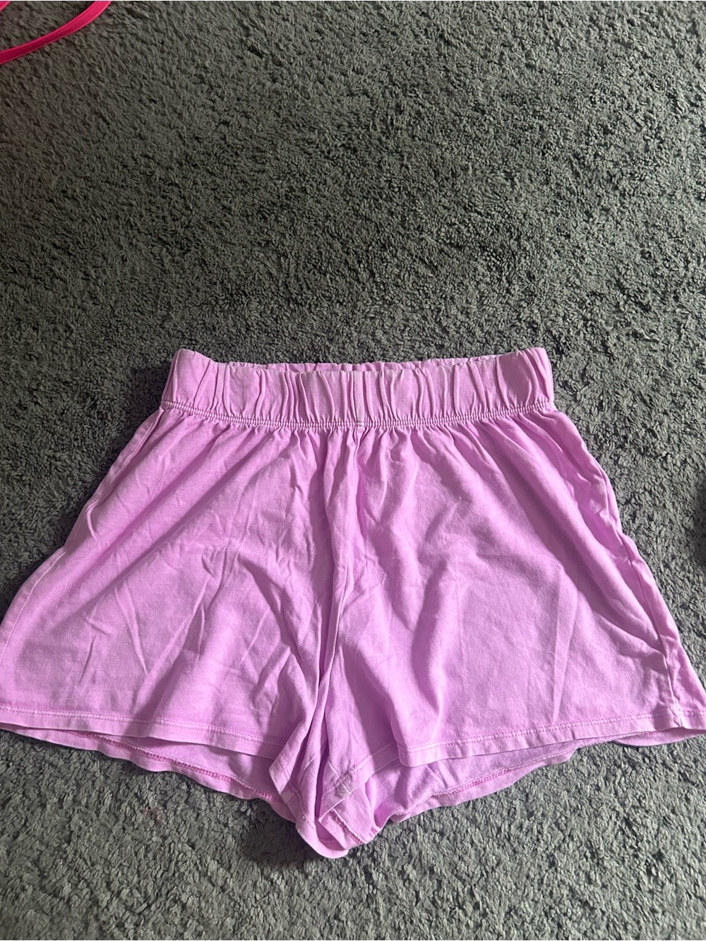 Target Lilac Elastic-Waist Knit Athletic Shorts